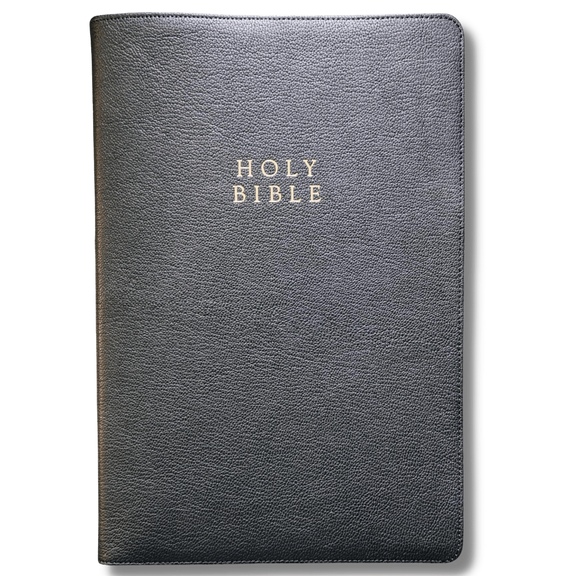 The Reformation Heritage KJV Study Bible — Edge-Lined Goatskin, Black